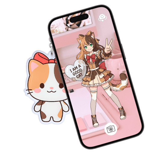 かざスキ ARキーホルダー体験イメージ